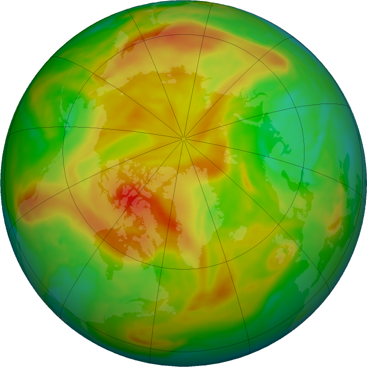 Arctic ozone map for 20 May 2021